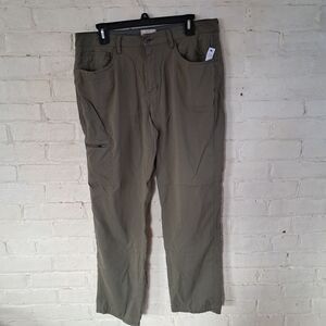 Original Weatherproof Vintage Utility Pants Mens  34×30 Nylon Hiking Green